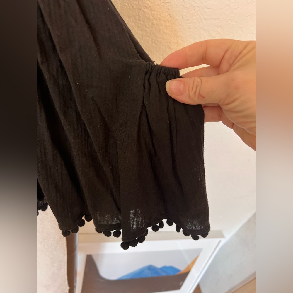 APIECE APART OLIVERA RUFFLE SLEEVELESS TOP BLACK SZ 8 - Picture 7 of 8